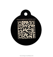 Étiquette à bagages personnalisée double face en alliage de zinc métallique Gary avec code QR, couleur personnalisée, finition antique polie, souvenirs, approvisionnement direct usine