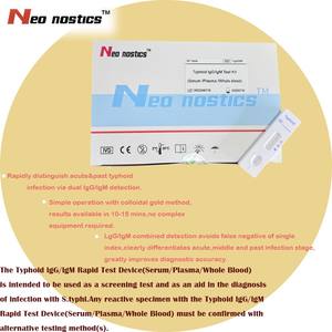 Kit de <span class=keywords><strong>test</strong></span> rapide de la typhoïde LgG/LgM certifié CE, méthode à l'or colloïdal, ISO13485, vente chaude - Product Image 2