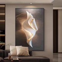 Impression sur toile 3D moderne abstraite au design tendance, surface mate, pour salon, hôtel, café, décoration murale, peinture décorative