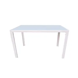 Ücretsiz örnek ucuz klasik 4 koltuklu Yi Modern cam elyaf üst yemek masası seti/yemek masası ve sandalye