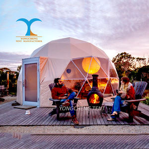 Diamètre 5m <span class=keywords><strong>6m</strong></span> 7m 8m extérieur rond <span class=keywords><strong>yourte</strong></span> luxe Camping maison couleur PVC géodésique dôme tente avec salle <span class=keywords><strong>de</strong></span> bain - Product Image 4