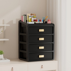 Desktop <b>Drawer</b> Organizer <b>Storage</b> <b>Box</b> Large Capacity Modern Rectangle Office Organizer Under Desk Plastic PP 6 <b>Drawers</b> - Product Image 3