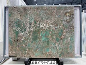 <span class=keywords><strong>Granit</strong></span> vert naturel de luxe pour îlot de <span class=keywords><strong>cuisine</strong></span>, comptoir, table à manger, escalier de villa, décoration murale intérieure de salon - Product Image 3