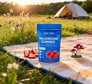 Oem/ODM nấm Gummies nấm hàng ngày bổ sung với sư tử bờm, linh chi, Chaga, gà tây đuôi, <span class=keywords><strong>maitake</strong></span> não hỗ trợ - Product Image 5