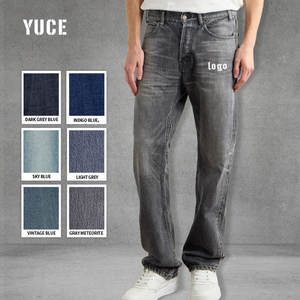 Classic Slim Straight <strong>Denim</strong> <strong>Jeans</strong> Breathable High Street Comfortable High Quality Straight Custom Slim Fit Distressed <strong>Jeans</strong> - Product Image 1