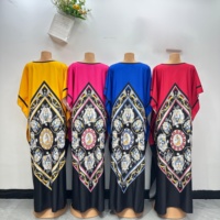 Robes Dashiki Africaines en Gros, Plusieurs Types, Imprimé Ankara, Kaftan Fluide, Coupe Ample Traditionnelle, Manches Longues, Boubou