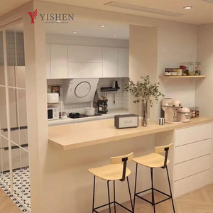 <span class=keywords><strong>Cuisine</strong></span> modulaire en aluminium en forme de L, style moderne, personnalisable gratuitement, avec îlot de rangement, <span class=keywords><strong>tiroir</strong></span>, panier et robinet - Product Image 6