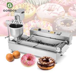 New Round Mini 3-in-1 Semi-Automatic Donut Fryer & Yeast Maker Baking <b>Machine</b> Feeder High Productivity Temperature Control Corn - Product Image 1