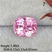 Red Spinel Spinelle Rough Factory Wholesale Natural Red Spinel Square Cut 6.04 * 5.67Mm Spinelle Natura Rough
