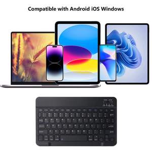 Clavier sans fil mince, mini clavier et souris sans fil, clavier Bluetooth pour tablette enfant - Product Image 2