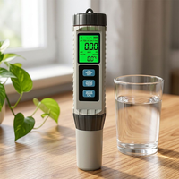 Stylo testeur de qualité de l'eau 8-en-1 XS-MF-X81 – Détecteur numérique portable TDS/EC/pH/chlore/S.G./sel pour analyse de l'eau domestique
