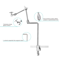 Bras de maintien pour endoscope médical WEIYE, pince à verrouillage rapide, acier inoxydable 304, plage de serrage 4-24 mm, équipement