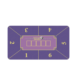 แผ่นรองโต๊ะไพ่นกกระจอกยางคุณภาพสูง ทันสมัย เป็นมิตรกับสิ่งแวดล้อม กันน้ำ พกพาสะดวก สำหรับการเล่นคาสิโน - Product Image 1