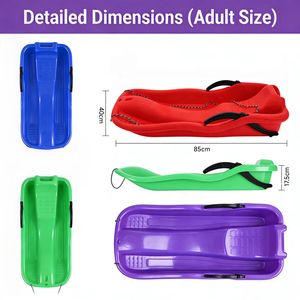 Vente en gros d'usine, luges en plastique colorées écologiques pour l'extérieur, tout-terrain, robustes, durables, personnalisables pour le ski. - Product Image 2