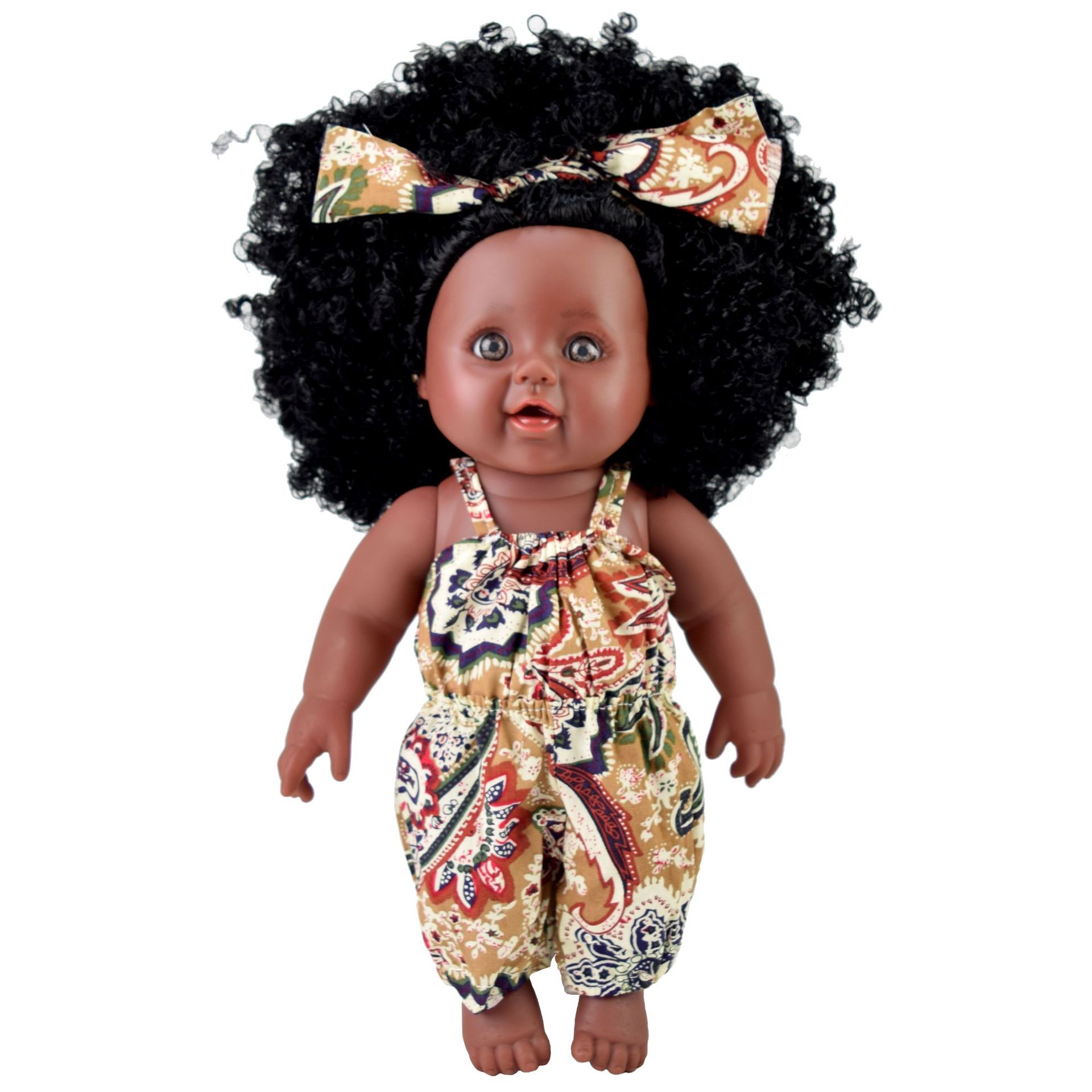 Great Birthday Present Elaborately Handcrafted Black Doll Toys with Afro Hair for Girls and Collectors