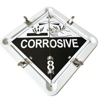 Panneau de signalisation réversible personnalisable pour marchandises dangereuses, ensemble de panneaux d'avertissement de danger pour camions