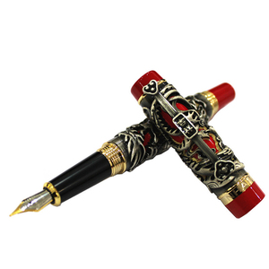 Marca Hansel de lujo Jinhao Nobles Best Pen Regalo de gama alta Colecciones de <span class=keywords><strong>plumas</strong></span> estilográficas de dragón chino de iridio dorado - Product Image 3
