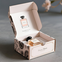 Flacon d'échantillon de parfum avec logo imprimé personnalisé boîtes d'emballage en papier en carton rigide coulissant emballage de boîte de parfum à tiroir