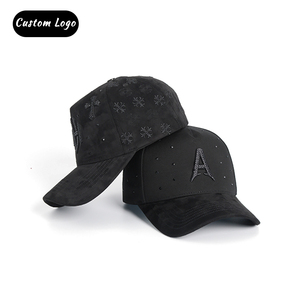 Trong Kho G5 Chất Lượng Thiết Kế Cong Brim Bông 5 Bảng Điều Chỉnh Da Lộn Hat Nhà Sản Xuất Với Biểu Tượng Tùy Chỉnh Satin Lót Mũ Bóng Chày Cho Nam Giới - Product Image 6