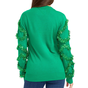 Nouveau Cardigan Classique <span class=keywords><strong>de</strong></span> Noël pour Adulte, à Bandes <span class=keywords><strong>de</strong></span> Guirlandes Festives, Style 'Ugly' Mignon, Articles Promotionnels pour Fêtes - Product Image 4