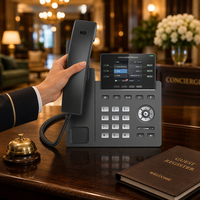 Téléphone IP Grandstream GRP2613 4 lignes, écran couleur LCD 2,8 pouces, Gigabit PoE, VoIP de bureau d'entreprise de qualité opérateur basé sur Linux, 24 numérotés virtuels