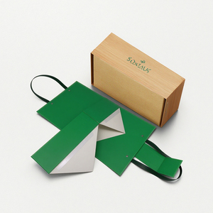 Tùy Chỉnh Cứng Bao Bì Các Tông Hộp Có Thể Gập Lại Nam Châm Hộp Quà Tặng Với Xử Lý In Màu Xanh Lá Cây - Product Image 4