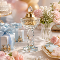 Brûleur d'encens miniature en cristal transparent poli fait main Jingpai, design tendance, cadeaux pour baby shower, décoration intérieure