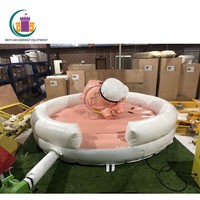 Nouveauté Jeux gonflables de taureau mécanique gonflable bon marché pour enfants et adultes unisexe cochon rose G001