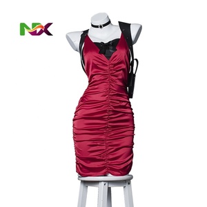 Disfraz de Ada Wong de <span class=keywords><strong>Resident</strong></span> <span class=keywords><strong>Evil</strong></span> <span class=keywords><strong>4</strong></span> Remake, Peluca, Zapatos, Conjunto Completo para Halloween y Eventos de Anime - Product Image 1