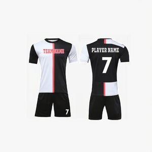Alta Qualidade Personalizado Vermelho Amarelo Juventude Soccer Jersey Verão Conjunto de Futebol Uniforme Atacado Em Branco Personalizado Jerseys - Product Image 3