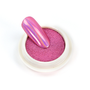 Poudre magique <span class=keywords><strong>miroir</strong></span> en titane de 16 couleurs en vrac pour la décoration des ongles, poudre de chrome holographique solide pour la manucure - Product Image 1