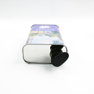 Boîte en fer blanc rectangulaire de 1000 ml avec pulvérisateur à pompe, impression personnalisée, conteneur en fer blanc OEM pour emballage de shampoing, gel douche et cosmétiques - Product Image 6