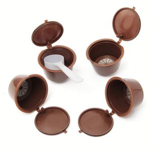 Capsule de café réutilisable, filtre à café rechargeable, cuillère, brosse, paniers filtrants, <span class=keywords><strong>dosettes</strong></span> pour un goût doux et sucré - Product Image 5