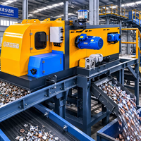 Séparateur à courants de Foucault à taux de tri de 99 % pour ligne de recyclage de canettes en aluminium et de ferraille, haute capacité 700-900 kg/jour, 7,5 kW