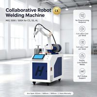 Machine de soudage au laser Cobot à 6 axes, programmation facile, 1500W 2000W 3000W, haute précision 0,02 mm, certifiée CE pour la soudure des métaux