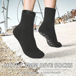 Botas de Buceo de Neopreno de 3mm para Adultos Unisex, Suela de Goma Antideslizante, Diseño con Cremallera para Buceo, Snorkel y Surf - Product Image 2