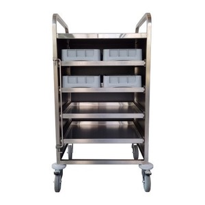 Chariot de rangement modulaire robuste en acier inoxydable - Product Image 3