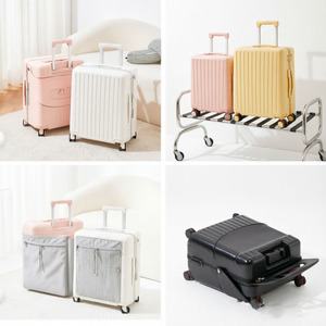 Ensemble de valises parent-enfant complet avec siège bébé rétractable, dossier rembourré, options multi-tailles, <span class=keywords><strong>valise</strong></span> légère - Product Image 6