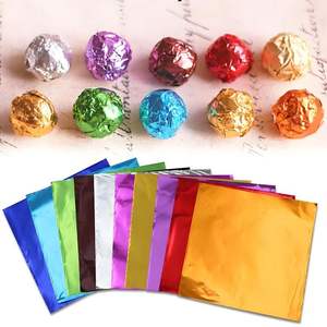 Feuille d'aluminium prédécoupée colorée écologique naturelle personnalisée revêtue pour usage alimentaire pour les emballages de bonbons et de chocolat - Product Image 4