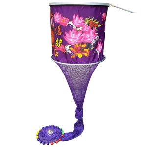 Red de pesca portátil de nailon floral con forma de cesta para la protección de la pesca - Product Image 2