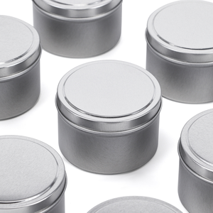 กระป๋องดีบุกพร้อมฝาโลหะโถเทียนสำหรับเทียนถั่วเหลืองหอม2ออนซ์4ออนซ์6ออนซ์8ออนซ์10ออนซ์พิมพ์แบบกำหนดเอง - Product Image 2