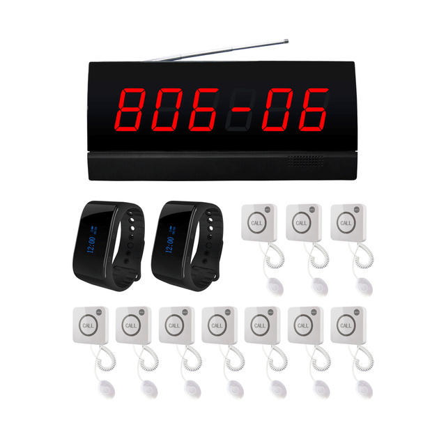 Hot Sale Patient Panic Call Button Hospital Calling System for Nursing Home Hospital & Restaurant with 1000m Wireless Range