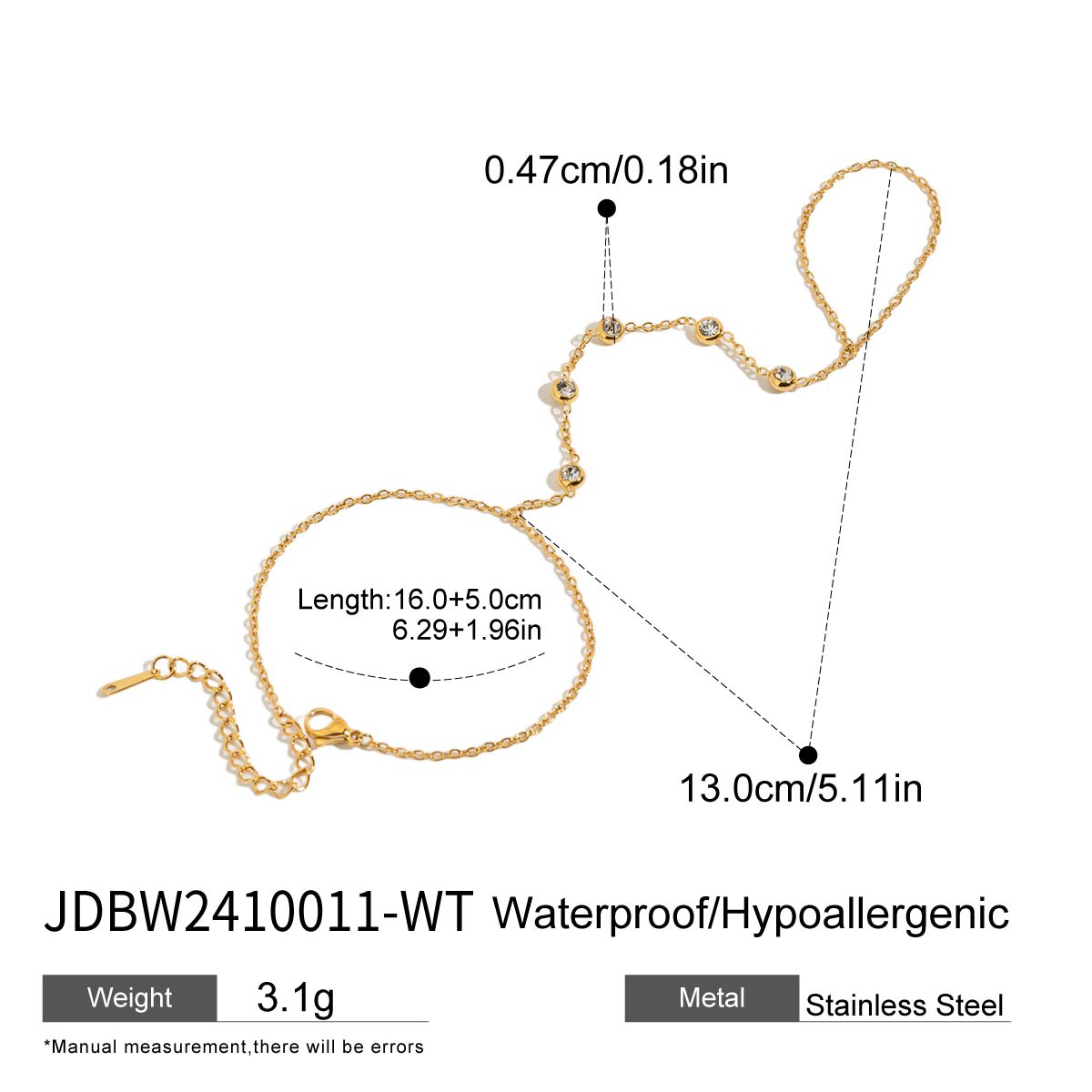 Or 18 carats JDBW2410011-WT
