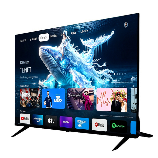 New Arrival 24-110" QLED UHD Smart TV for Bluetooth Android System HDR10 Luxury Home Entertainment Setup LED Voice Remote Dubai