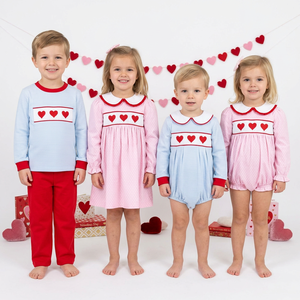 ชุดเสื้อแขนยาวลายปักลายเป็ดสำหรับเด็กผู้หญิงและกางเกงสีชมพู - Product Image 6