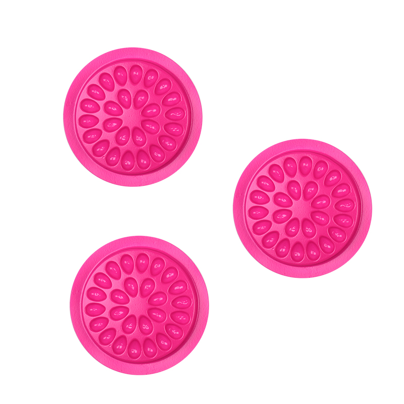 Оптовая продажа, пластиковые ПВХ золотые кольца, поддон для клея для ресниц, поддон для наращивания ресниц