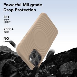 2024 3D Creative Wave Ripple Liquid Silicone Mobile Phone Case pour <span class=keywords><strong>iPhone</strong></span> 16 Pro Max - Product Image 5