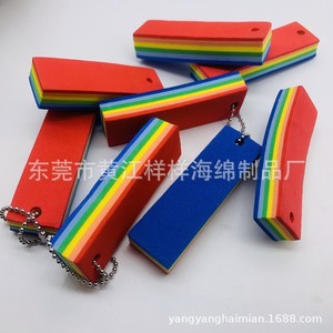 Eva Foam Keychain Rainbow Color Lightweight Packaging Sponge For Waterplay <b>Surfing</b> Tools - Product Image 3
