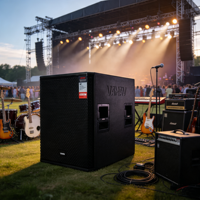 VAMAV Bocinas Profesional VSP15 Subwoofer de madera 15 pulgadas, 500W RMS, para eventos interior y exterior, sistema DJ