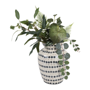 Vaso Decorativo Alto con Motivo a Pois Contemporaneo per Soggiorno e Ufficio - Product Image 2